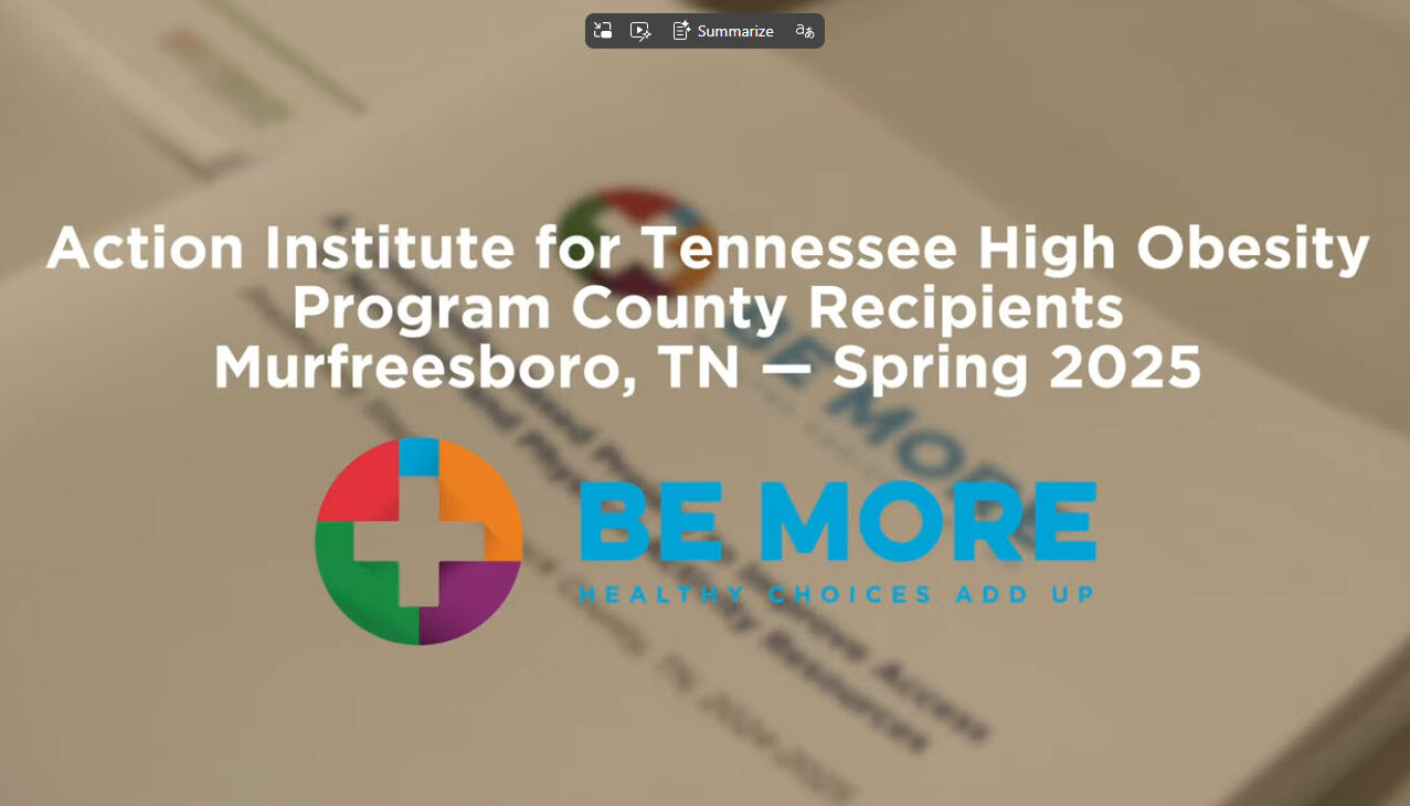 Video Snapshot - Be More Tennessee Action Institute 2025